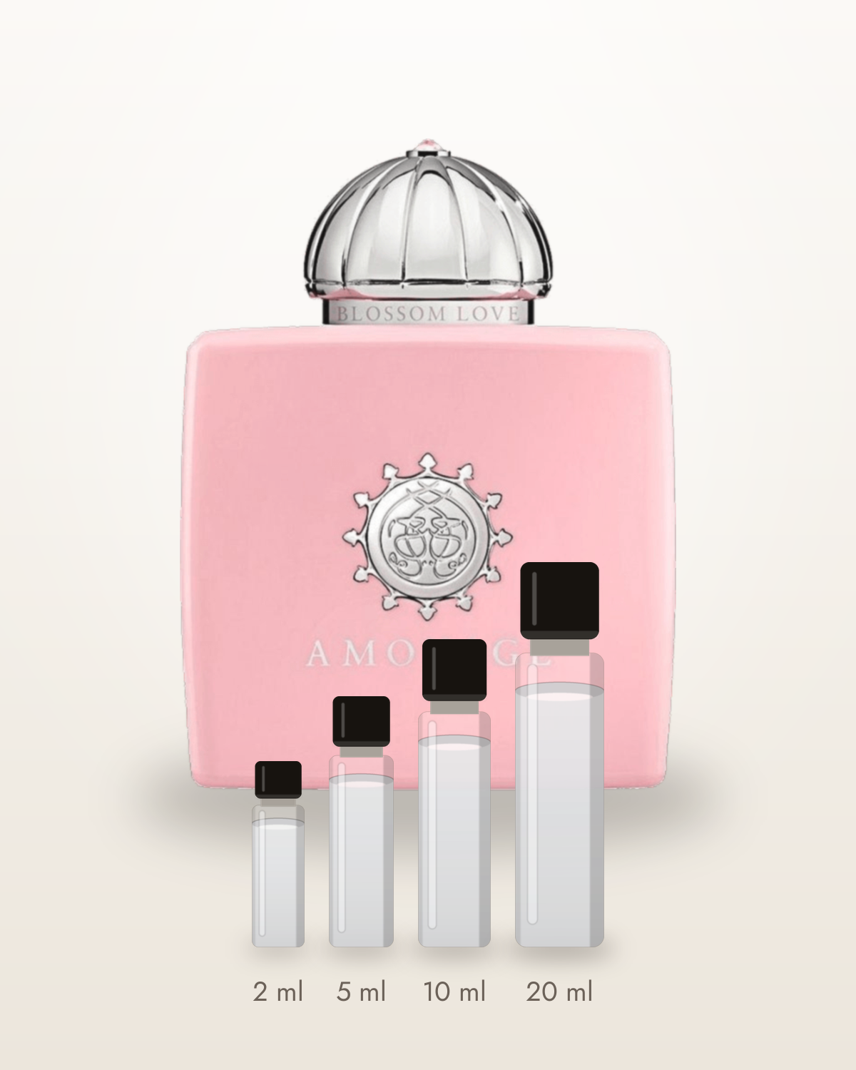 Amouage Blossom Love – Abfüllungen in 2, 5, 10 und 20 ml vor dem Flakon
