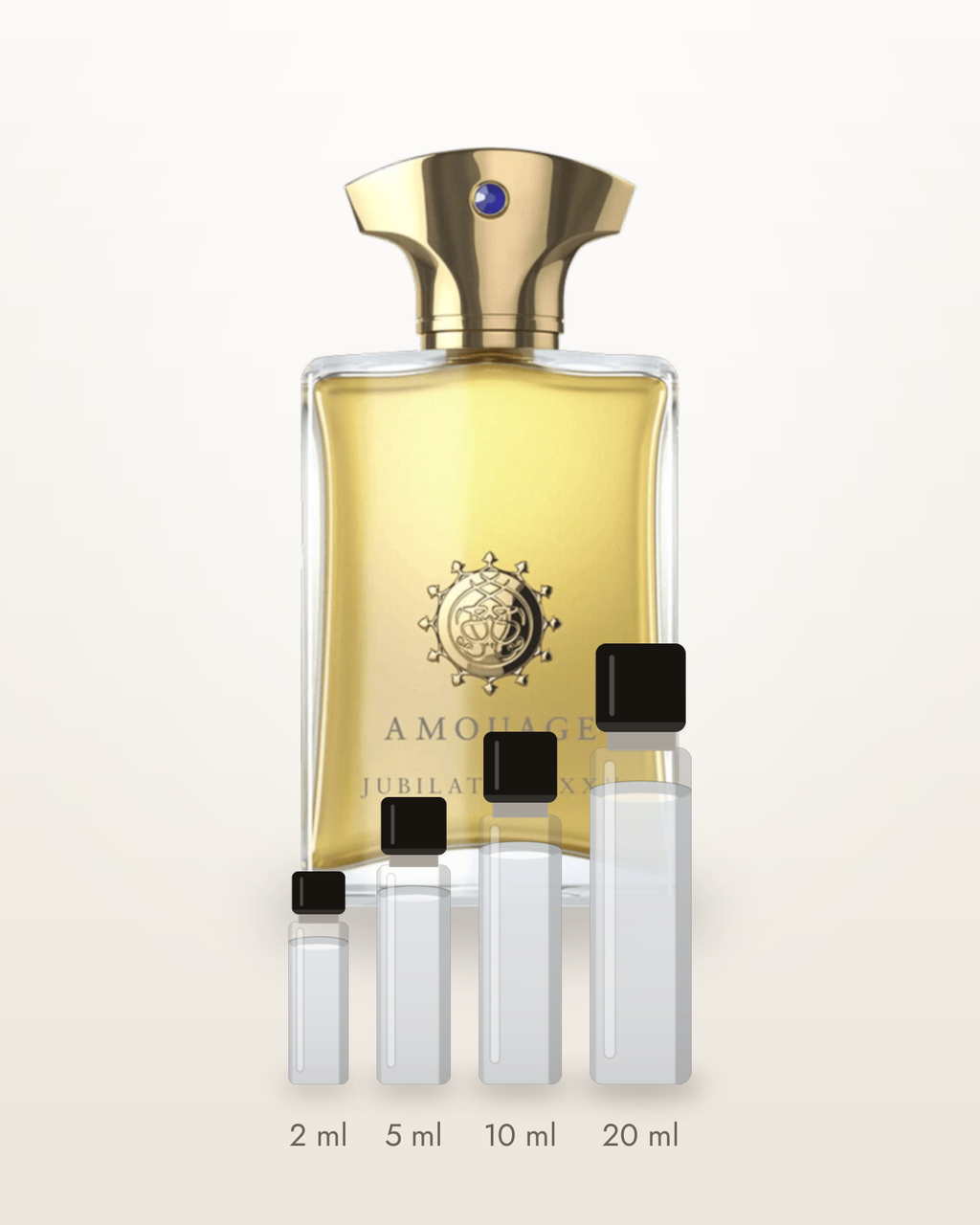 Amouage Jubilation XXV Man – Abfüllungen in 2, 5, 10 und 20 ml vor dem Originalflakon