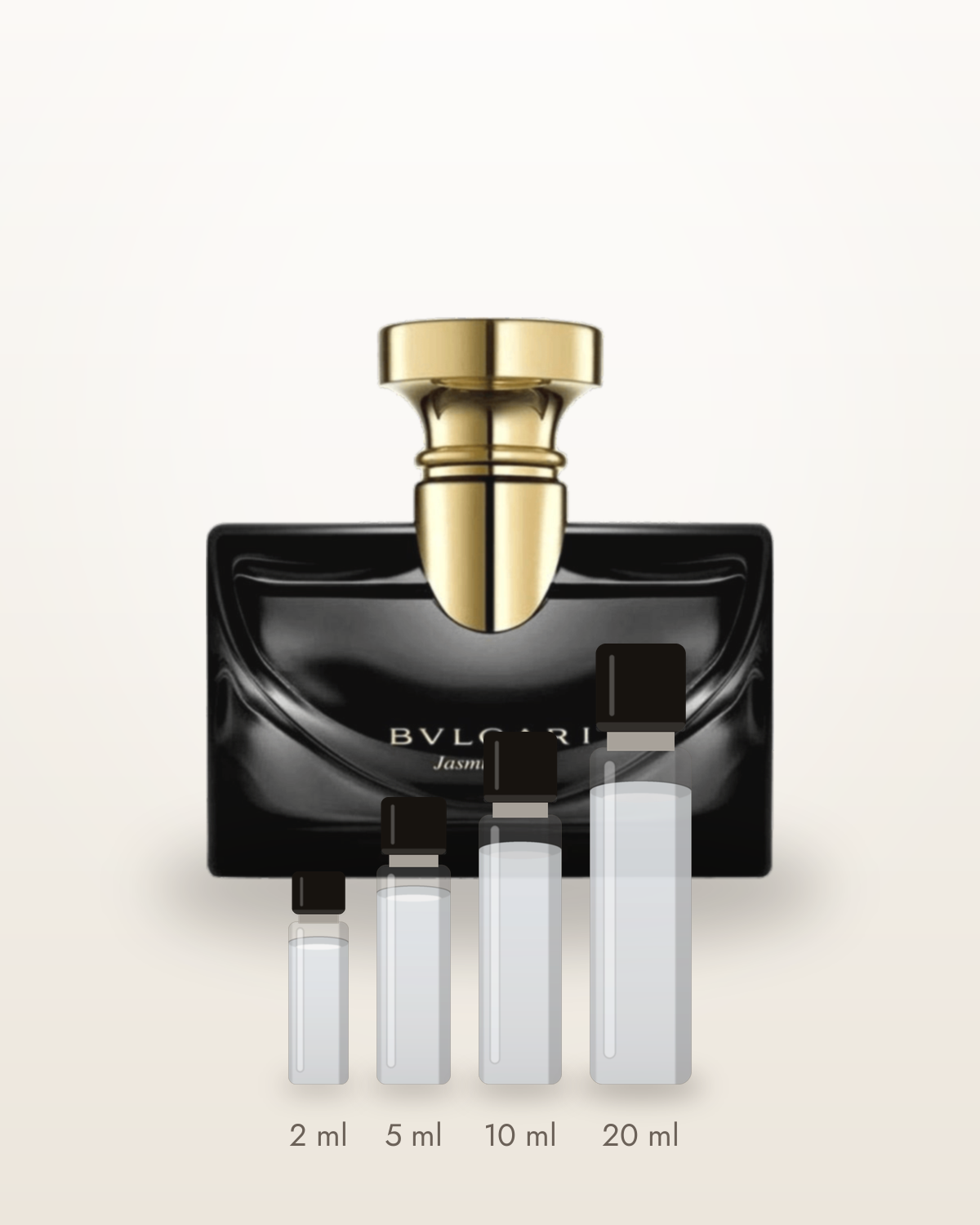 Bvlgari Jasmin Noir – Abfüllungen in 2, 5, 10 und 20 ml vor dem Flakon