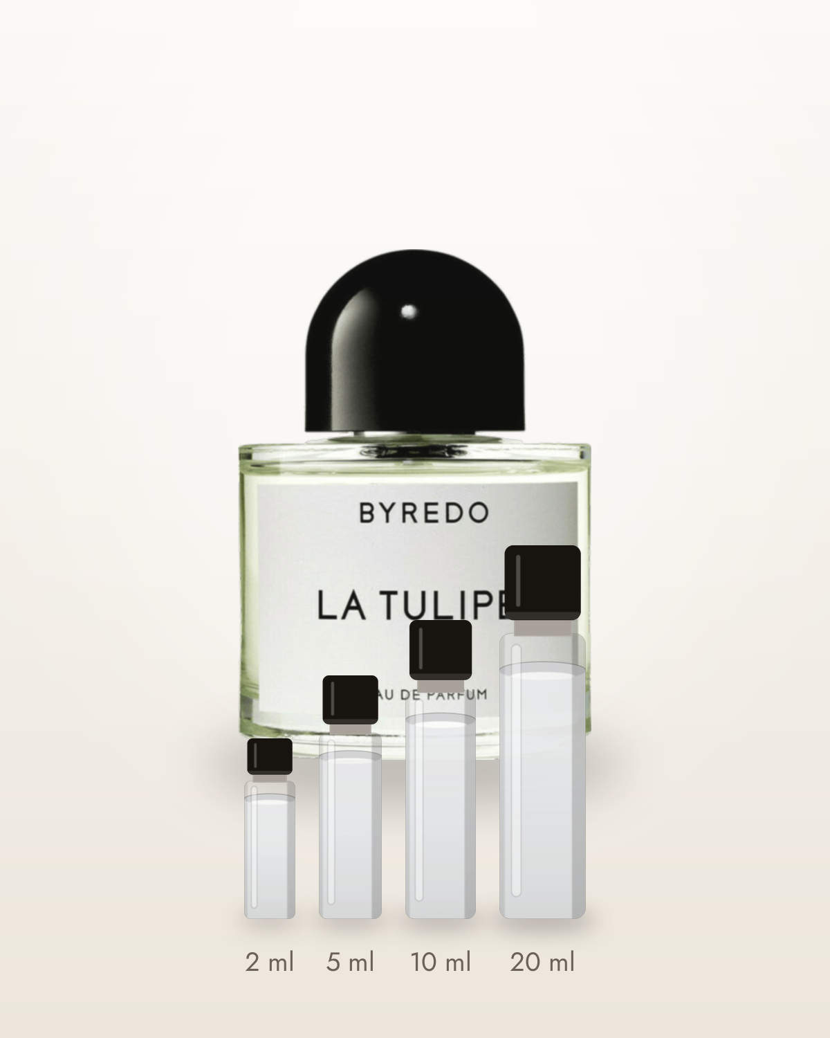 Byredo La Tulipe – Abfüllungen in 2, 5, 10 und 20 ml vor dem Flakon