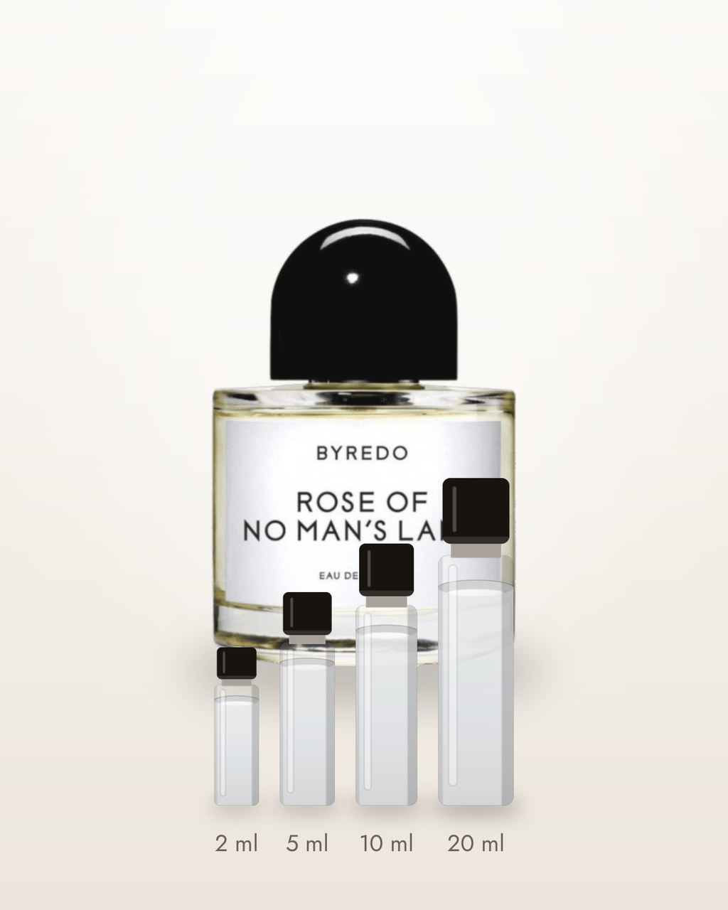 Byredo Rose of No Man's Land – Abfüllungen in 2, 5, 10 und 20 ml vor dem Flakon