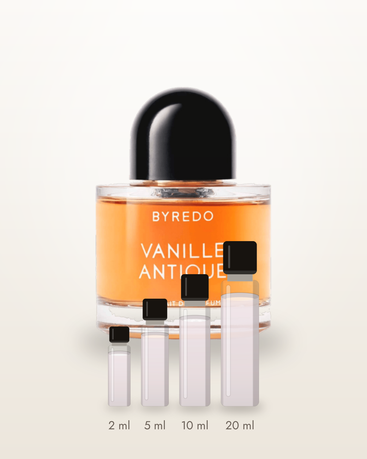 Byredo Vanille Antique – Abfüllungen in 2, 5, 10 und 20 ml vor dem Flakon