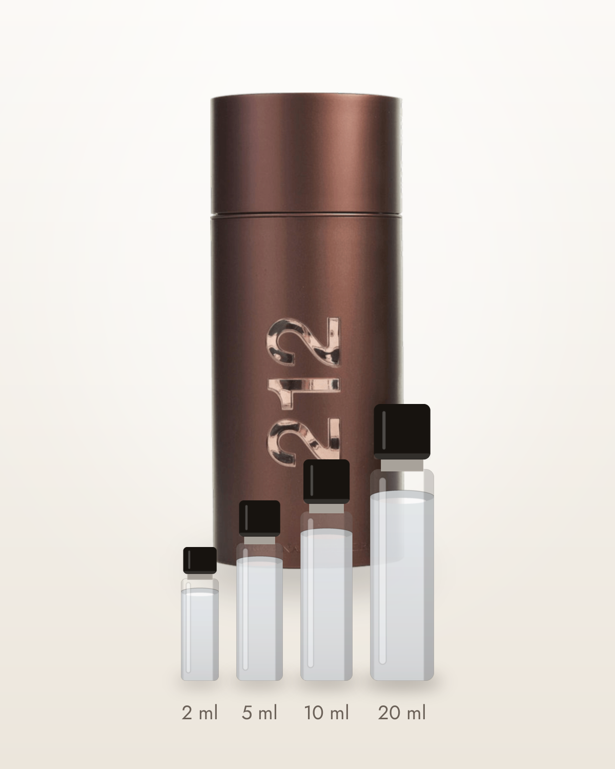 Carolina Herrera 212 Sexy Men – Abfüllungen in 2, 5, 10 und 20 ml vor dem Flakon