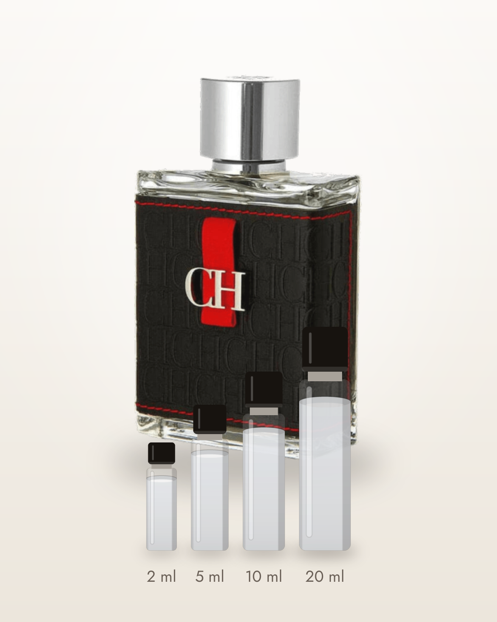 Carolina Herrera CH Men – Abfüllungen in 2, 5, 10 und 20 ml vor dem Flakon