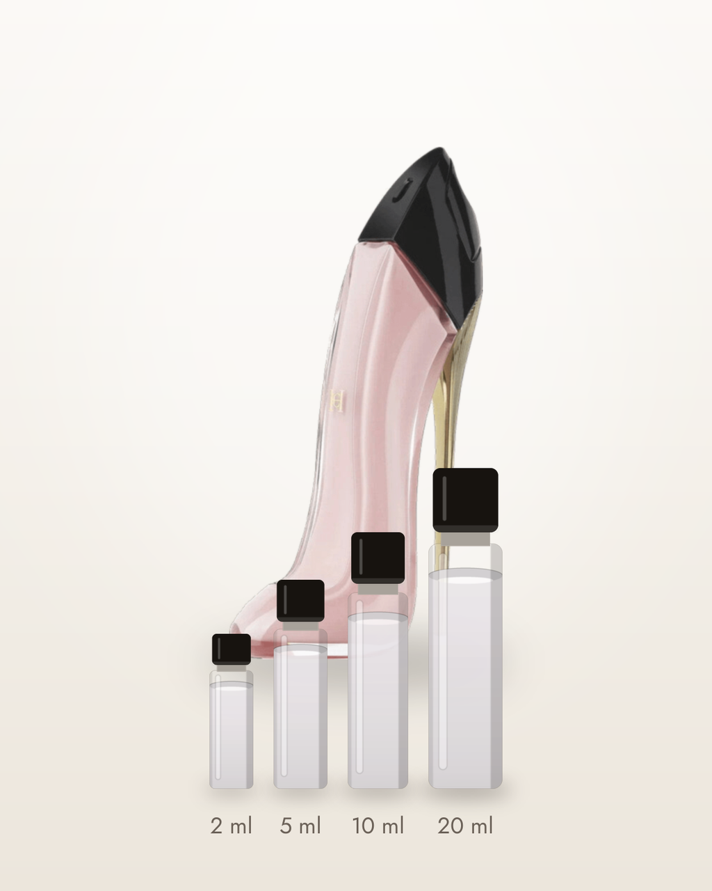 Carolina Herrera Good Girl Blush – Abfüllungen in 2, 5, 10 und 20 ml vor dem Flakon