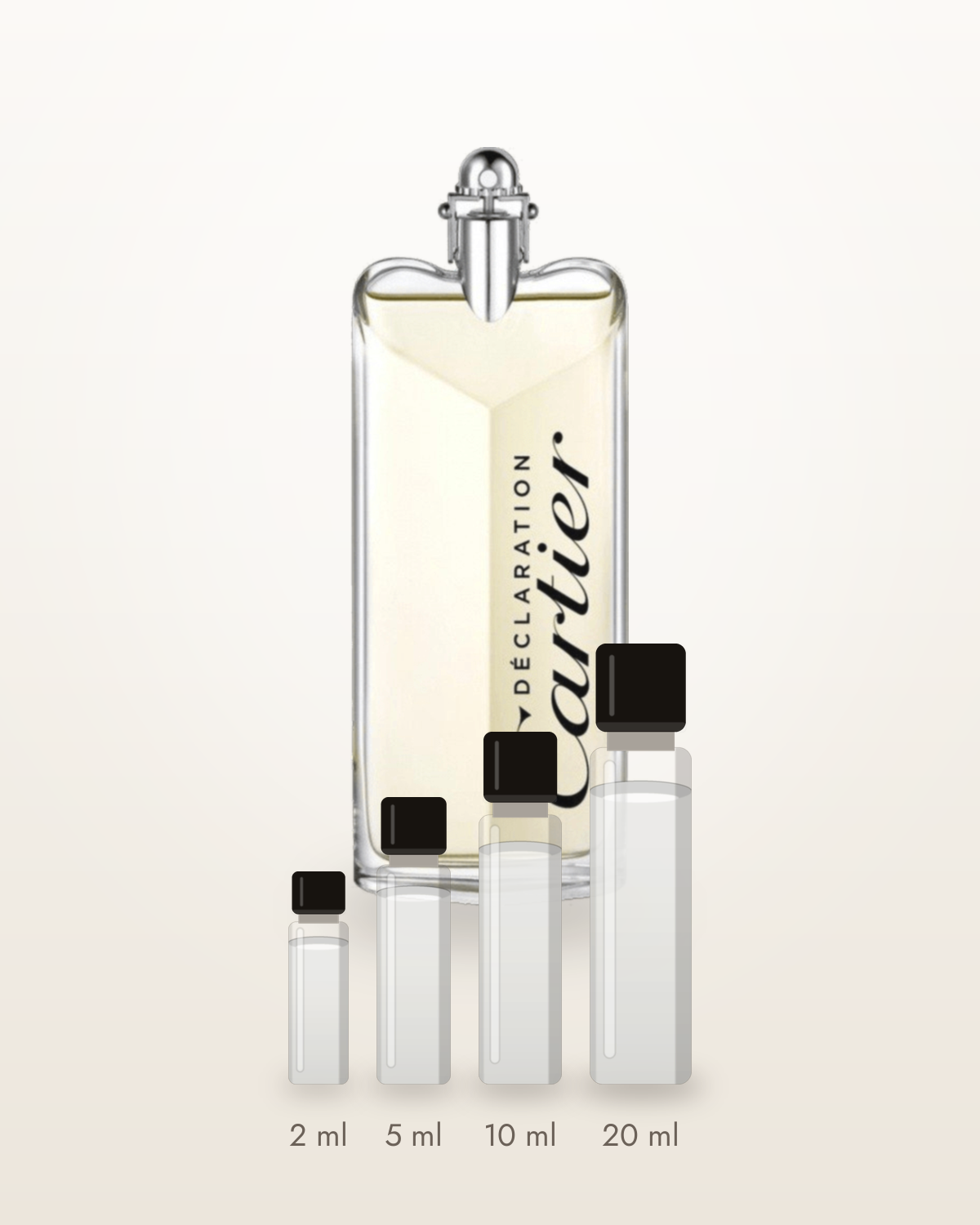 Cartier Déclaration – Abfüllungen in 2, 5, 10 und 20 ml vor dem Flakon