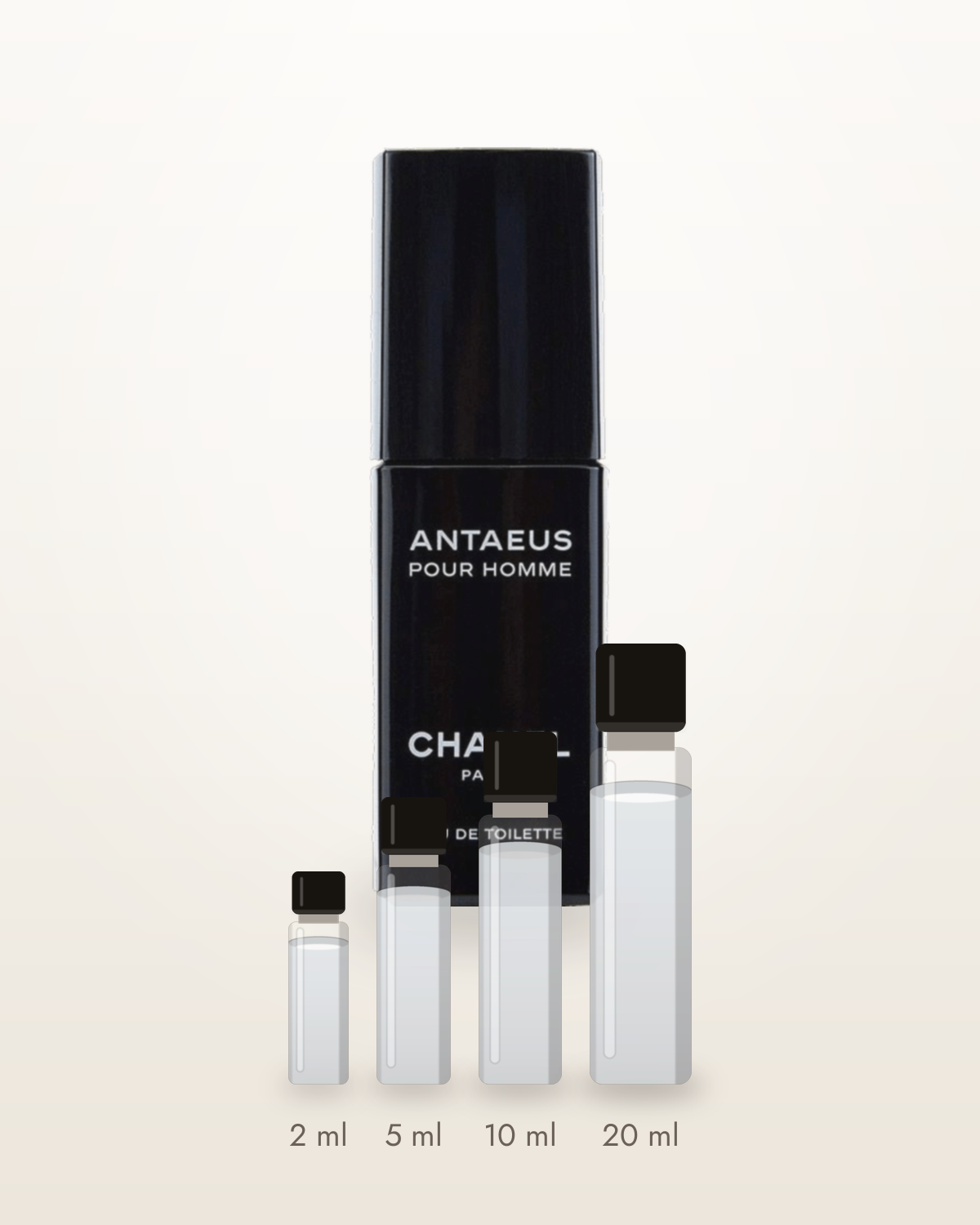 Chanel Antaeus – Abfüllungen in 2, 5, 10 und 20 ml vor dem Flakon