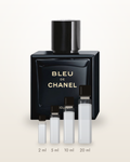 Chanel Bleu de Chanel L'Exclusif – Abfüllungen in 2, 5, 10 und 20 ml vor dem Flakon
