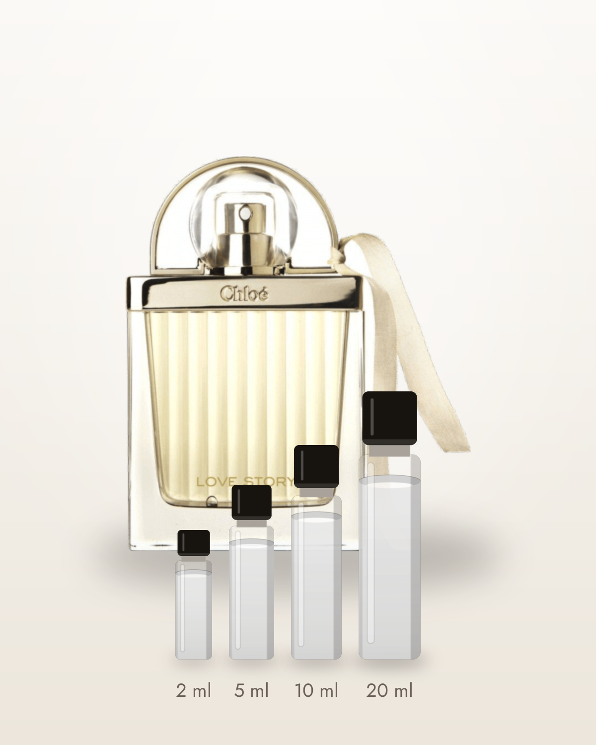 Chloé Love Story – Abfüllungen in 2, 5, 10 und 20 ml vor dem Flakon