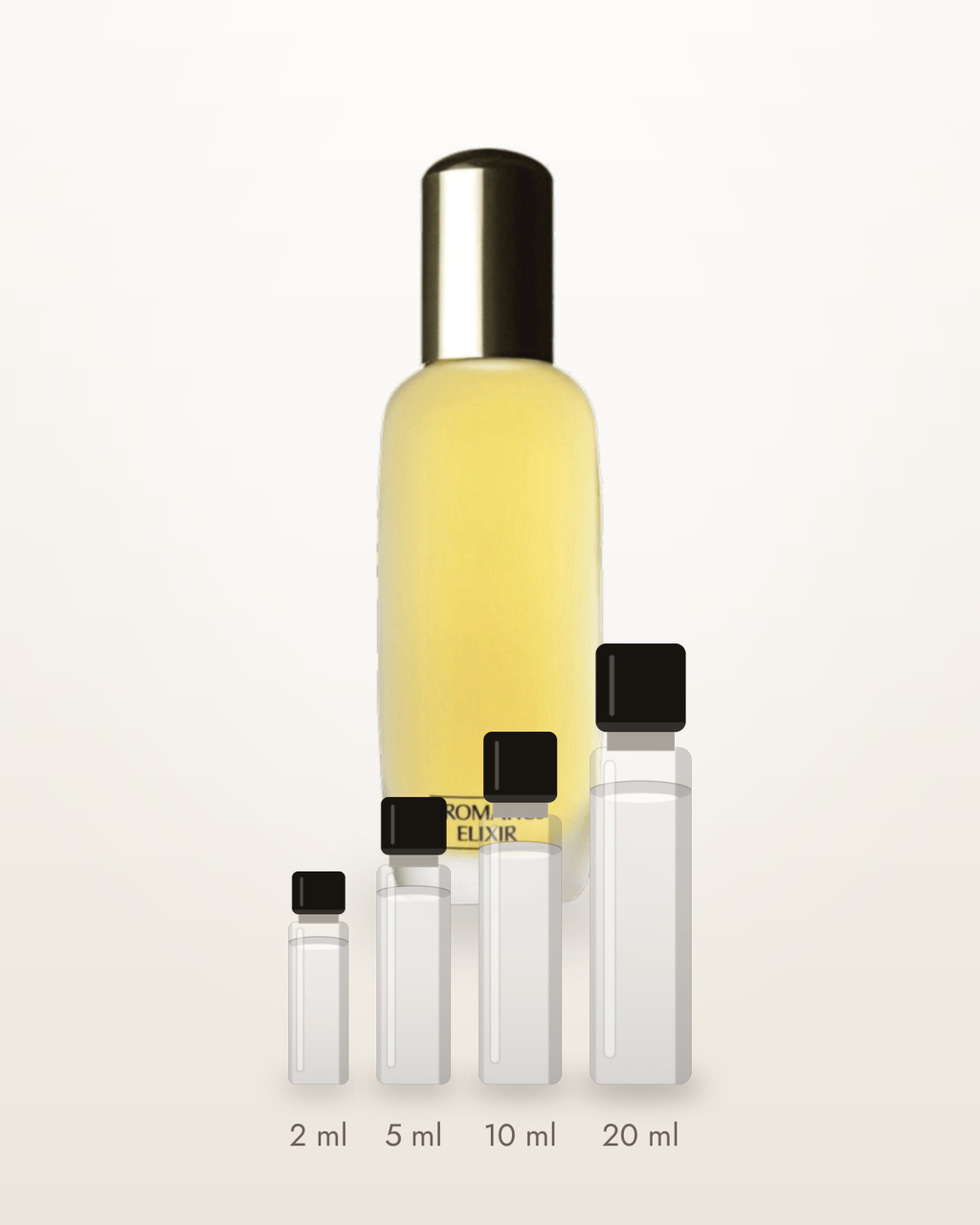 Clinique Aromatics Elixir – Abfüllungen in 2, 5, 10 und 20 ml vor dem Flakon
