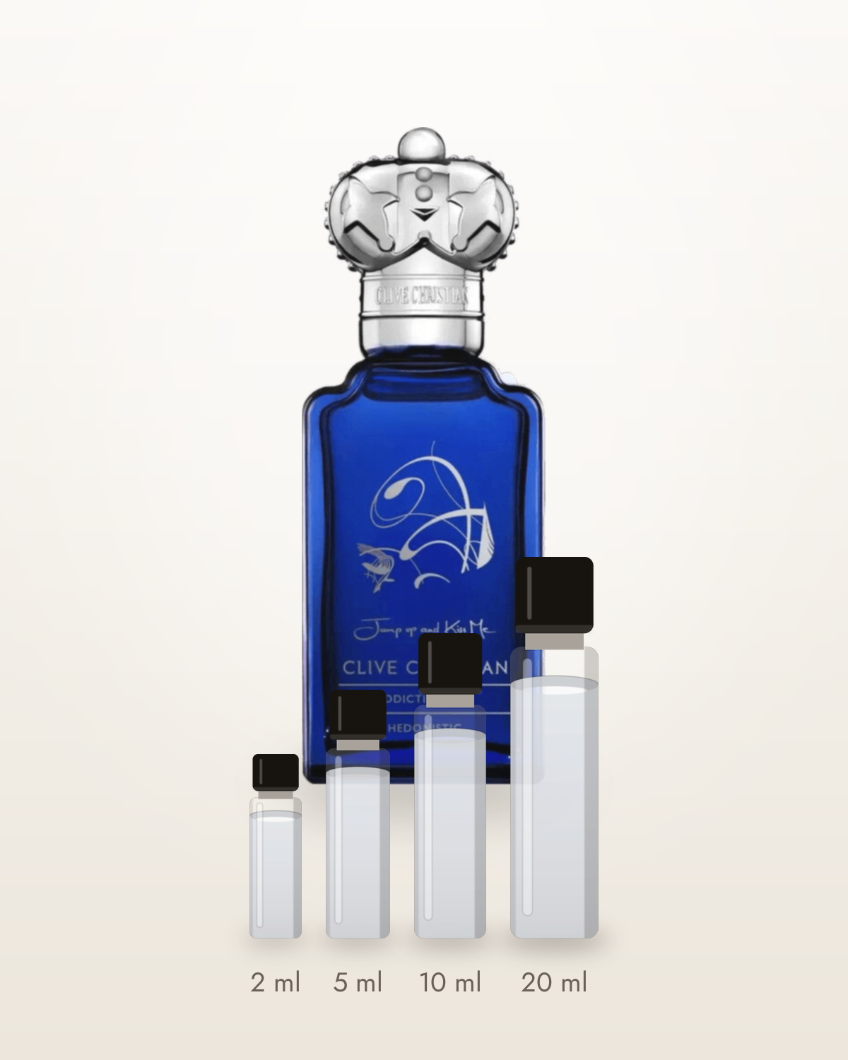 Clive Christian Jump Up and Kiss Me Hedonistic – Abfüllungen in 2, 5, 10 und 20 ml vor dem Originalflakon