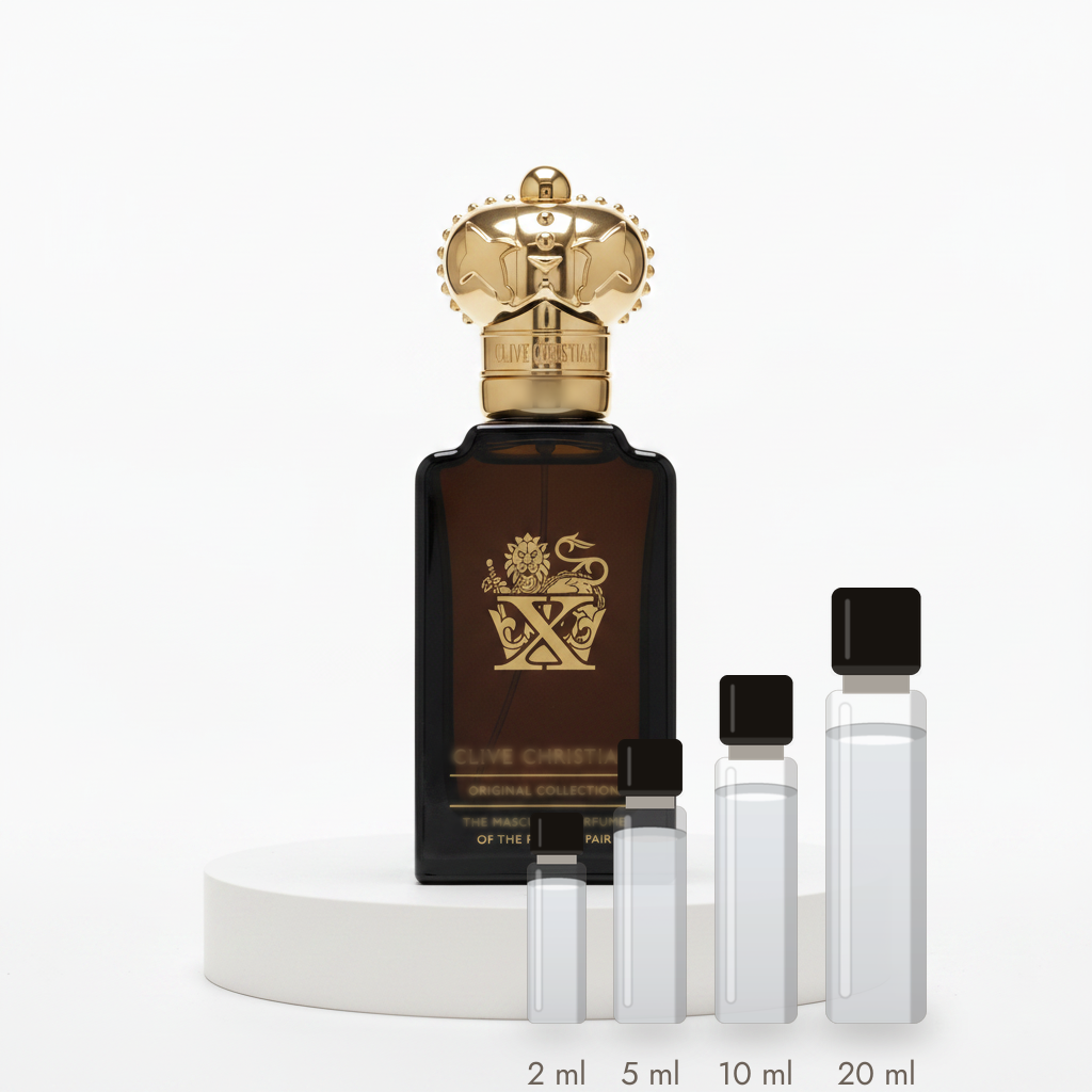Clive Christian X for Men – Abfüllungen in 2, 5, 10 und 20 ml vor dem Flakon