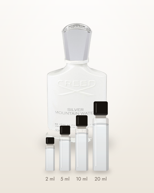 Creed Silver Mountain Water – Abfüllungen in 2, 5, 10 und 20 ml vor dem Originalflakon