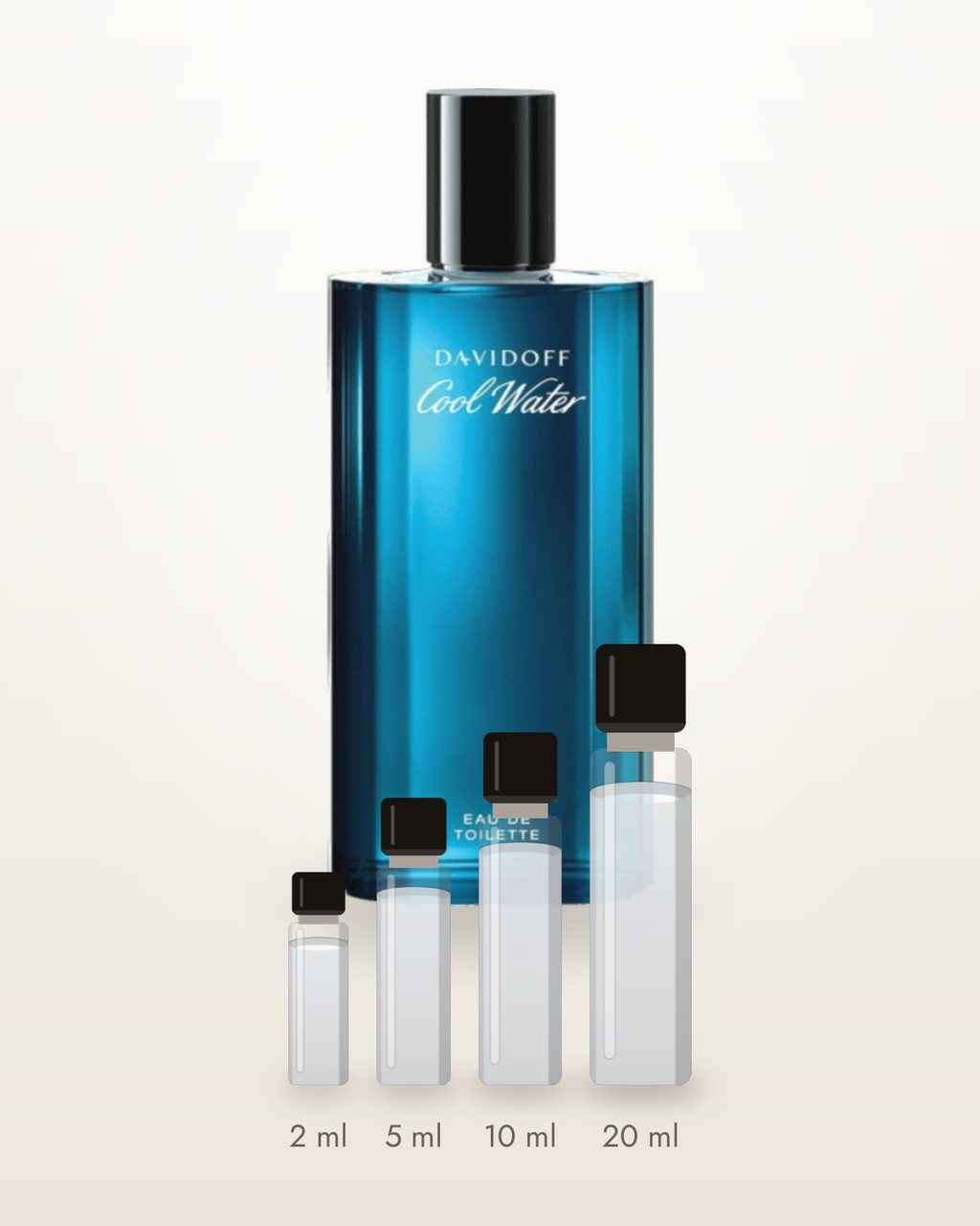Davidoff Cool Water – Abfüllungen in 2, 5, 10 und 20 ml vor dem Flakon