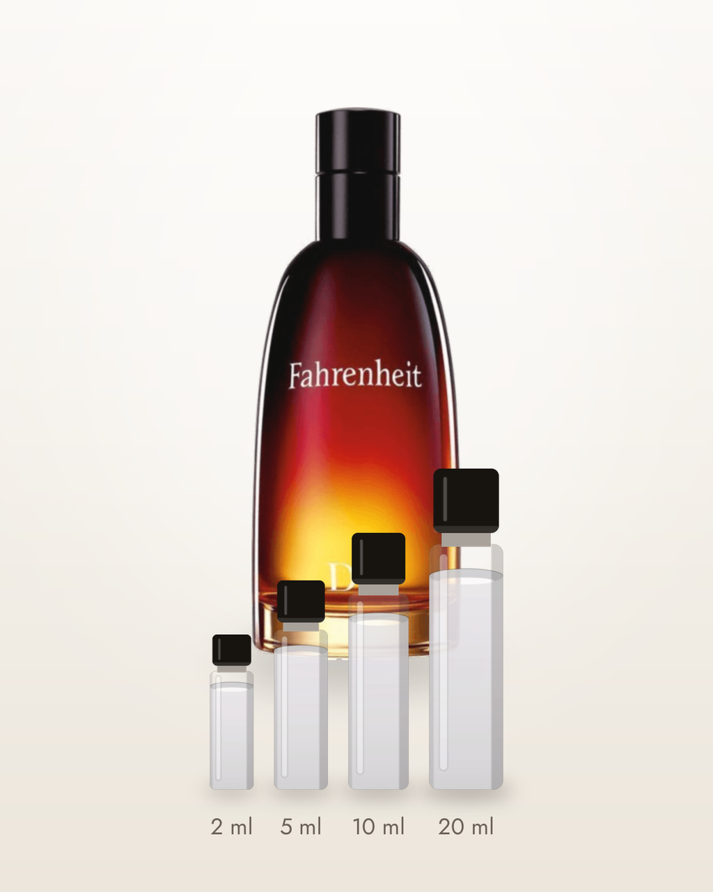 Dior Fahrenheit – Abfüllungen in 2, 5, 10 und 20 ml vor dem Originalflakon