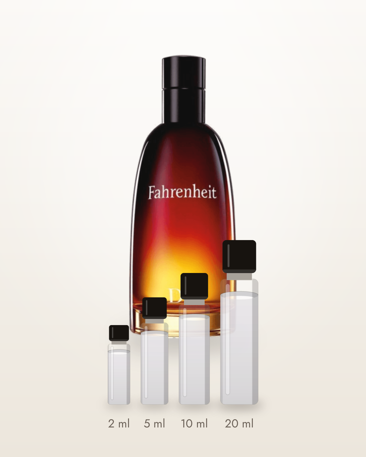 Dior Fahrenheit – Abfüllungen in 2, 5, 10 und 20 ml vor dem Originalflakon