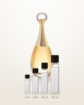 Dior J'adore – Abfüllungen in 2, 5, 10 und 20 ml vor dem Flakon