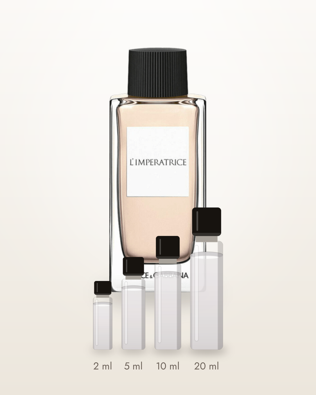 Dolce & Gabbana L'Impératrice – Abfüllungen in 2, 5, 10 und 20 ml vor dem Flakon