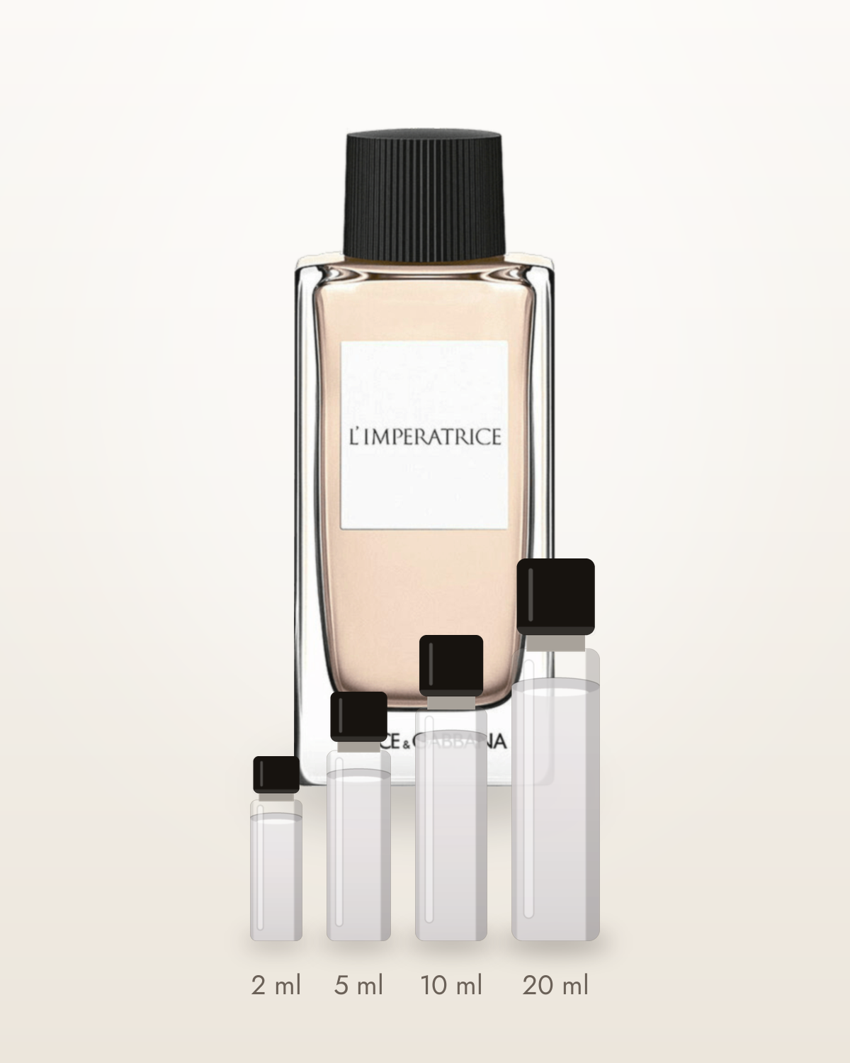 Dolce & Gabbana L'Impératrice – Abfüllungen in 2, 5, 10 und 20 ml vor dem Flakon