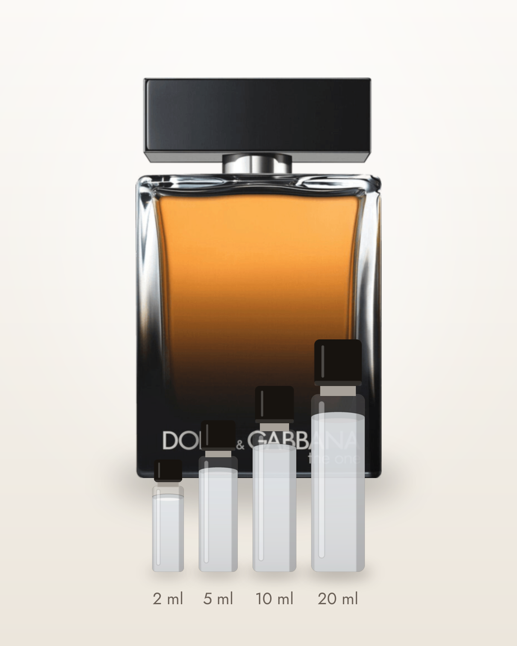 Dolce & Gabbana The One for Men – Abfüllungen in 2, 5, 10 und 20 ml vor dem Flakon