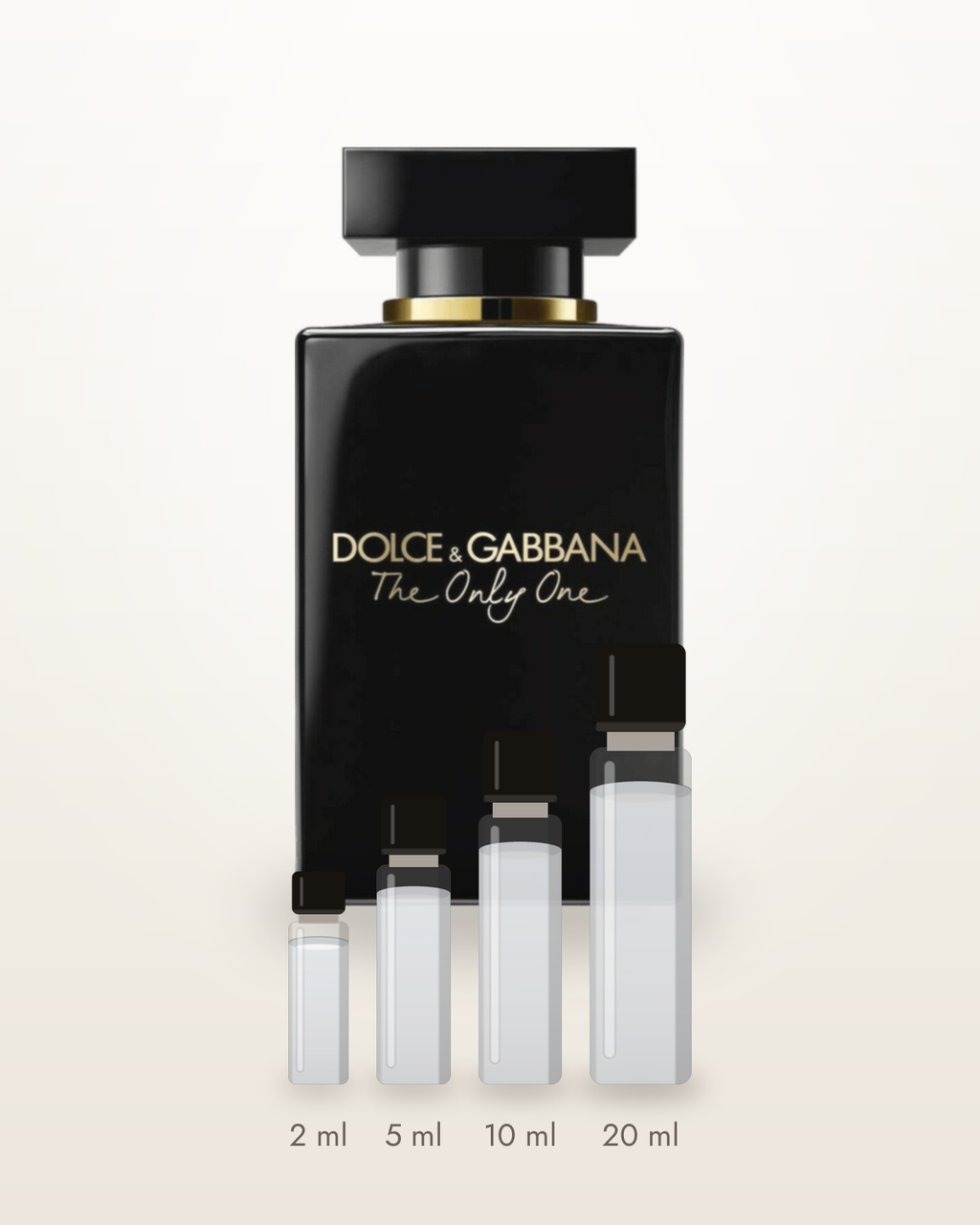 Dolce & Gabbana The Only One – Abfüllungen in 2, 5, 10 und 20 ml vor dem Flakon