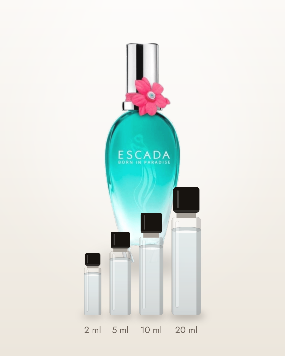 Escada Born In Paradise – Abfüllungen in 2, 5, 10 und 20 ml vor dem Flakon