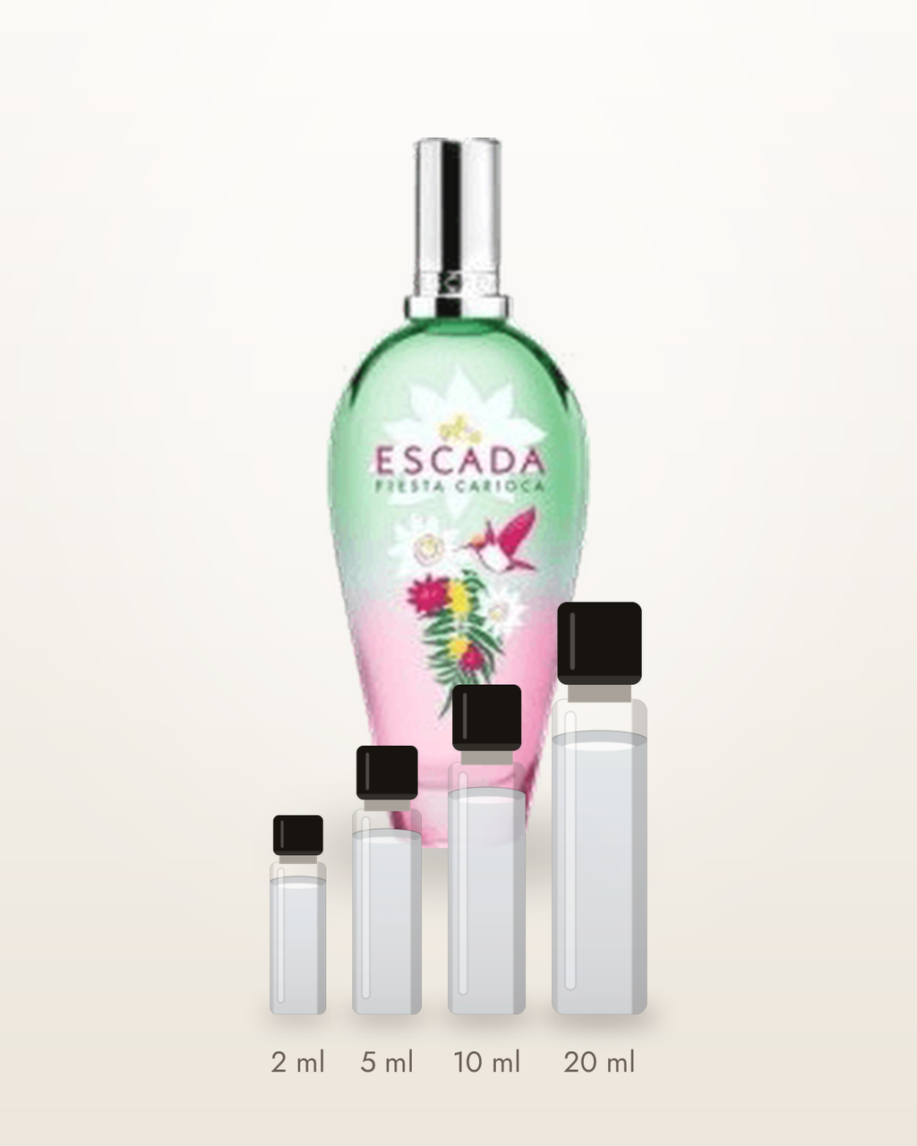 Escada Fiesta Carioca – Abfüllungen in 2, 5, 10 und 20 ml vor dem Flakon