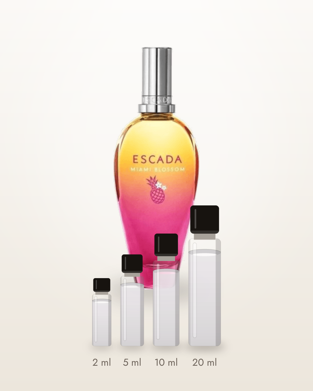 Escada Miami Blossom – Abfüllungen in 2, 5, 10 und 20 ml vor dem Flakon