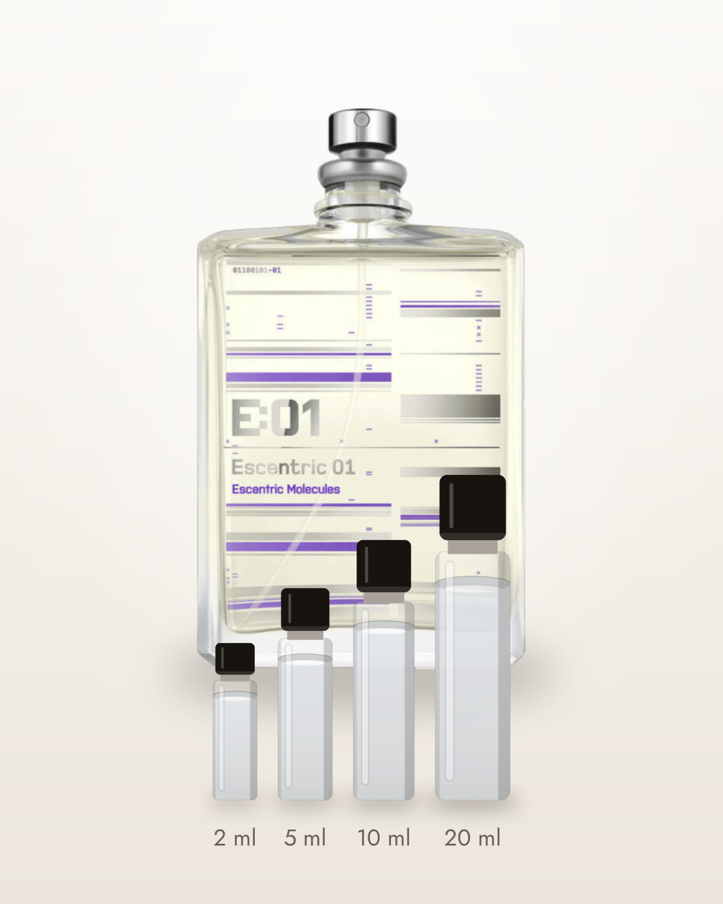 Escentric Molecules Escentric – Abfüllungen in 2, 5, 10 und 20 ml vor dem Flakon