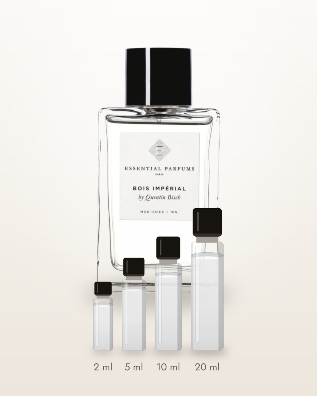Essential Parfums Bois Impérial – Abfüllungen in 2, 5, 10 und 20 ml vor dem Flakon