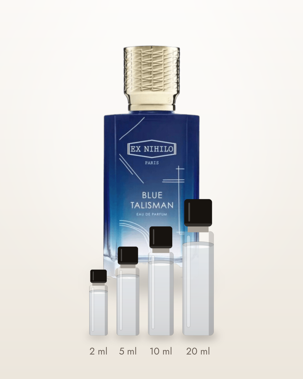 Ex Nihilo Blue Talisman – Abfüllungen in 2, 5, 10 und 20 ml vor dem Flakon