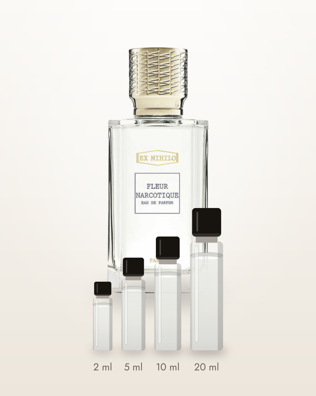 Ex Nihilo Fleur Narcotique – Abfüllungen in 2, 5, 10 und 20 ml vor dem Flakon