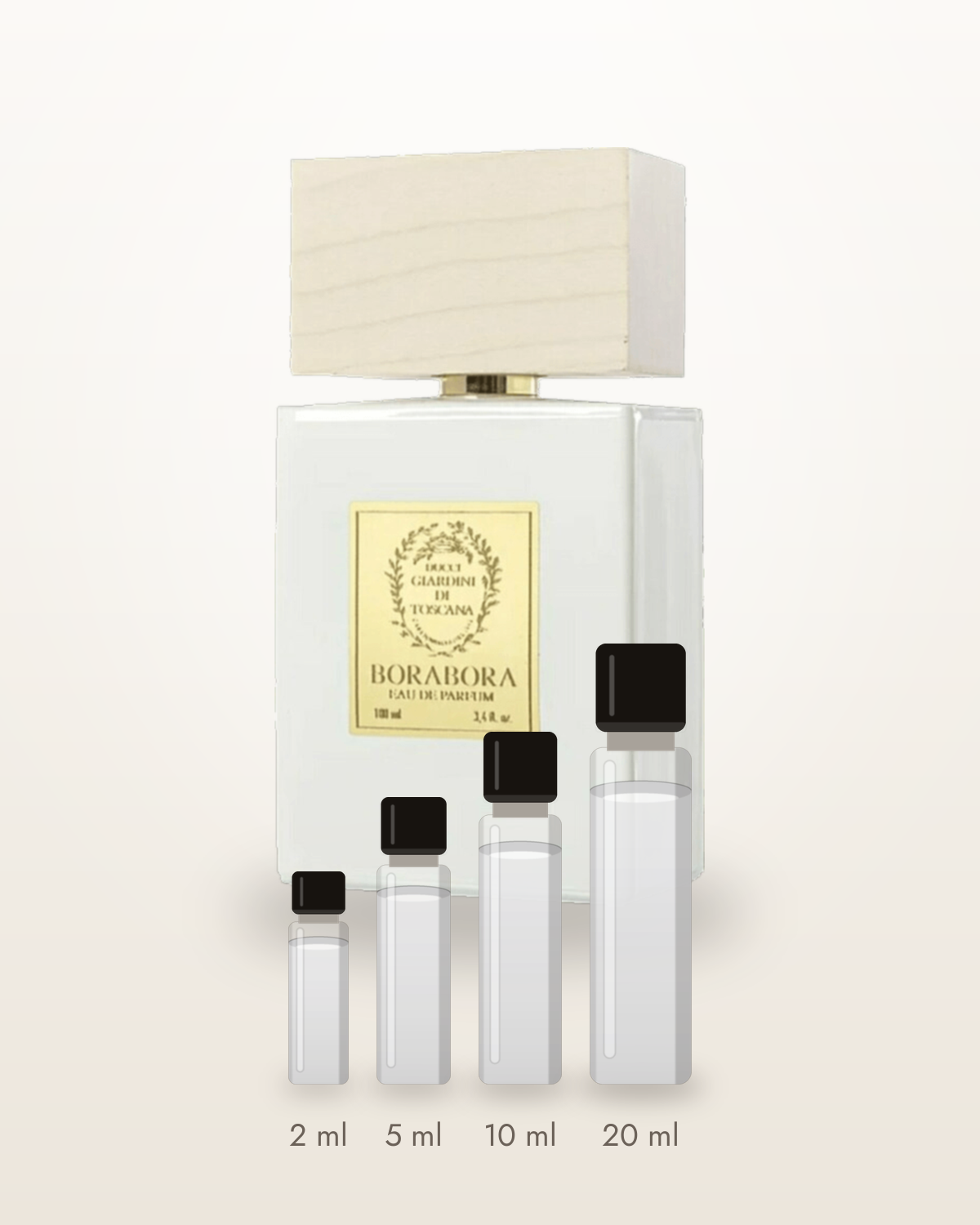 Giardini di Toscana Borabora – Abfüllungen in 2, 5, 10 und 20 ml vor dem Flakon