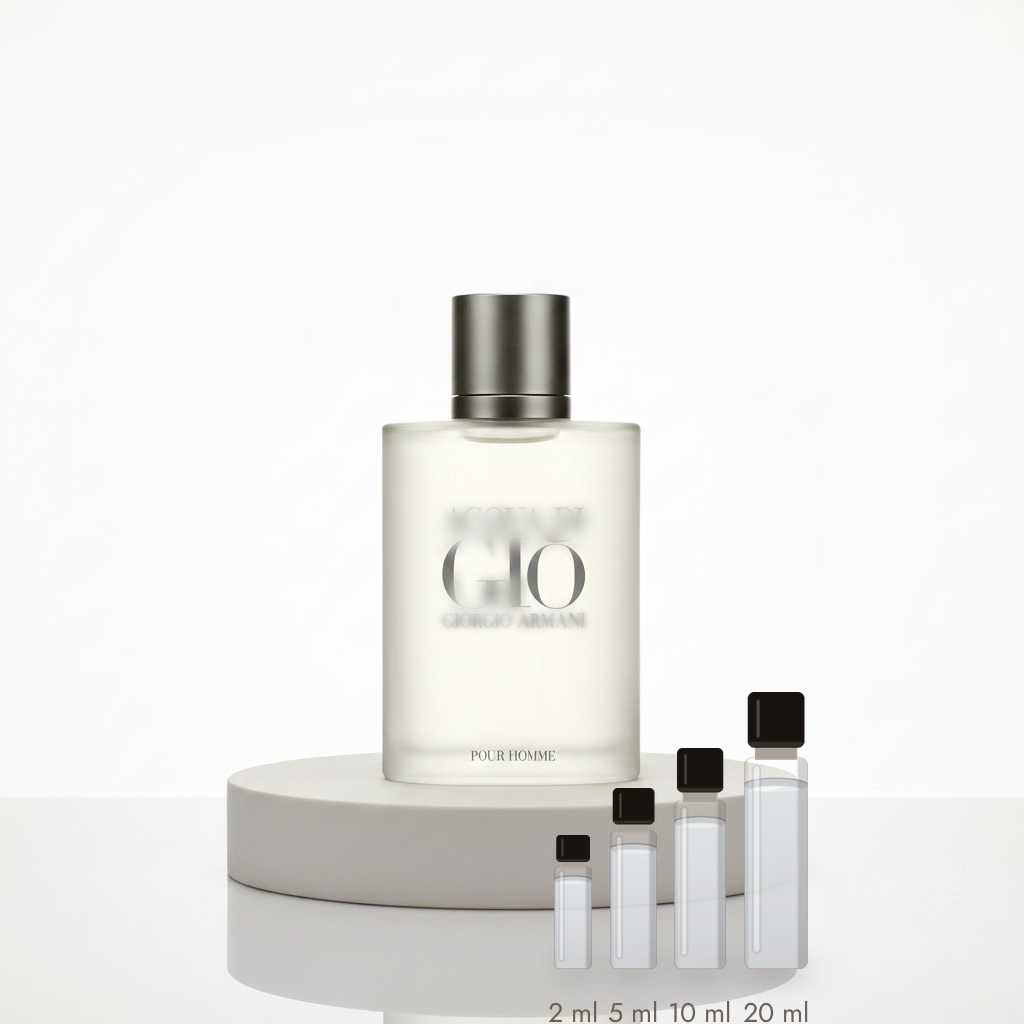 Giorgio Armani Acqua di Giò pour Homme – Abfüllungen in 2, 5, 10 und 20 ml vor dem Flakon
