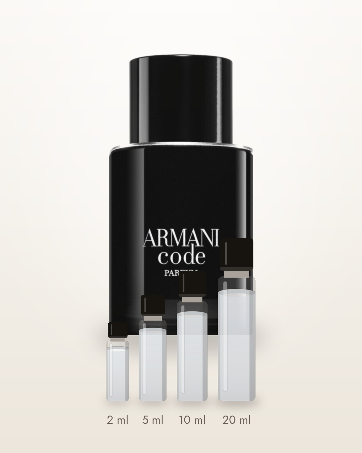 Giorgio Armani Armani Code Parfum – Abfüllungen in 2, 5, 10 und 20 ml vor dem Flakon