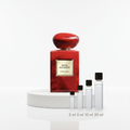 Giorgio Armani Rouge Malachite – Abfüllungen in 2, 5, 10 und 20 ml vor dem Flakon