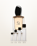 Giorgio Armani Sì – Abfüllungen in 2, 5, 10 und 20 ml vor dem Flakon