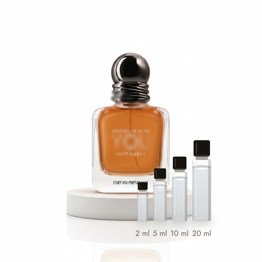 Giorgio Armani Stronger With You Intensely – Abfüllungen in 2, 5, 10 und 20 ml vor dem Flakon