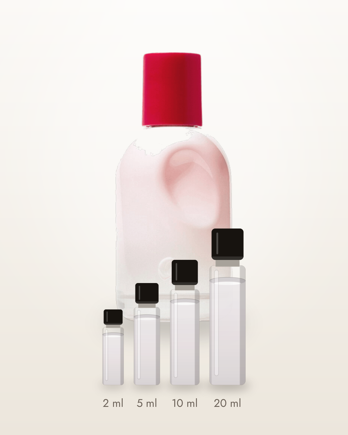 Glossier You – Abfüllungen in 2, 5, 10 und 20 ml vor dem Flakon