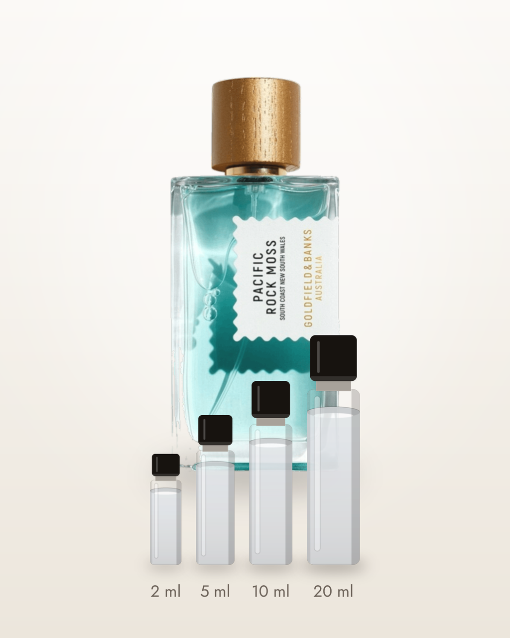 Goldfield & Banks Pacific Rock Moss – Abfüllungen in 2, 5, 10 und 20 ml vor dem Originalflakon