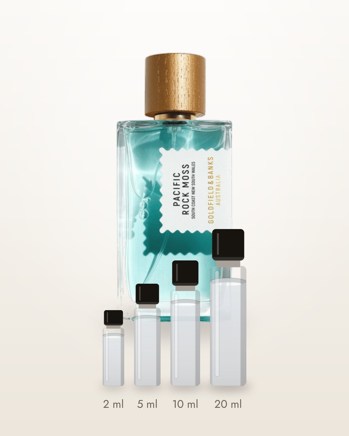 Goldfield & Banks Pacific Rock Moss – Abfüllungen in 2, 5, 10 und 20 ml vor dem Originalflakon