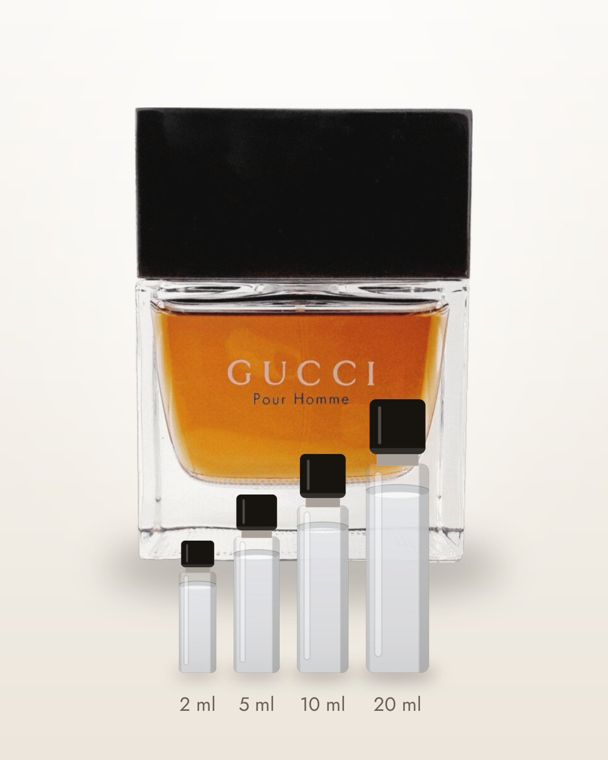 Gucci Gucci pour Homme – Abfüllungen in 2, 5, 10 und 20 ml vor dem Flakon