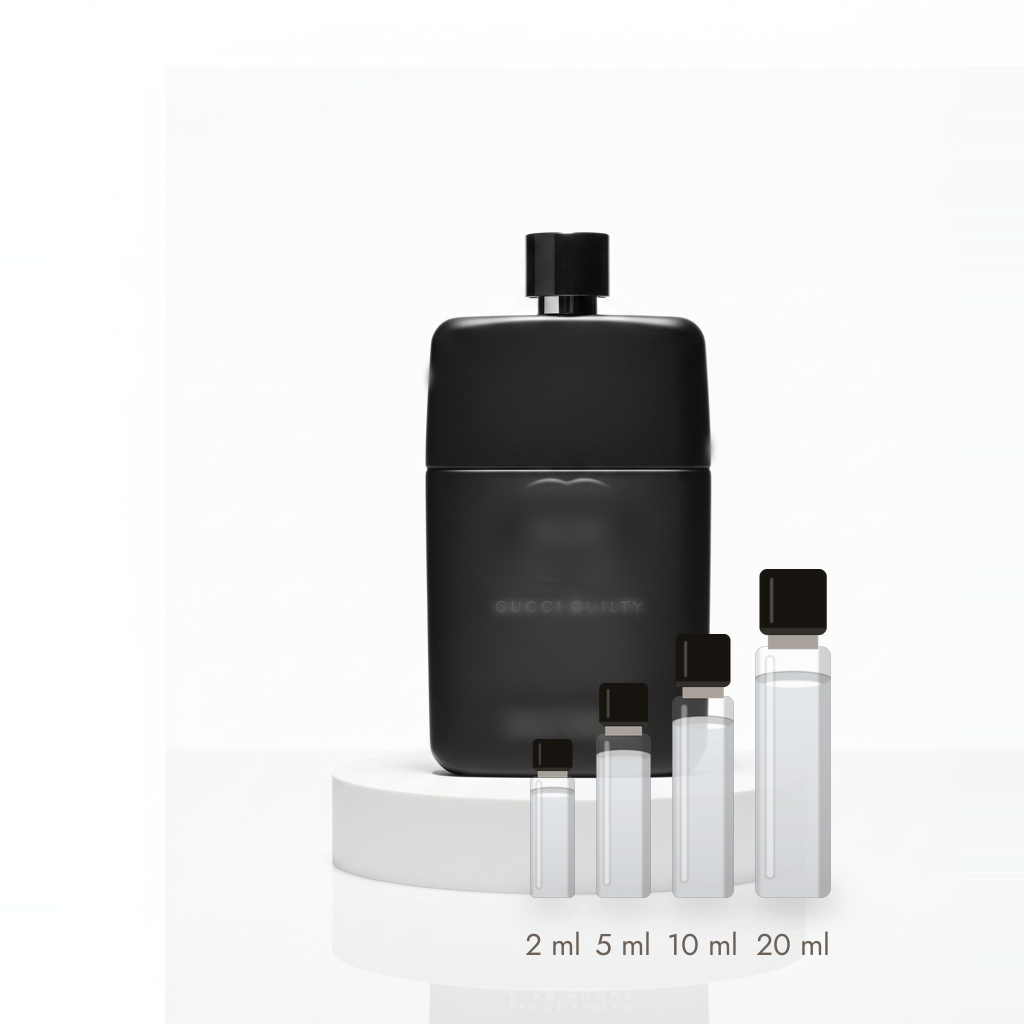 Gucci Guilty pour Homme – Abfüllungen in 2, 5, 10 und 20 ml vor dem Flakon