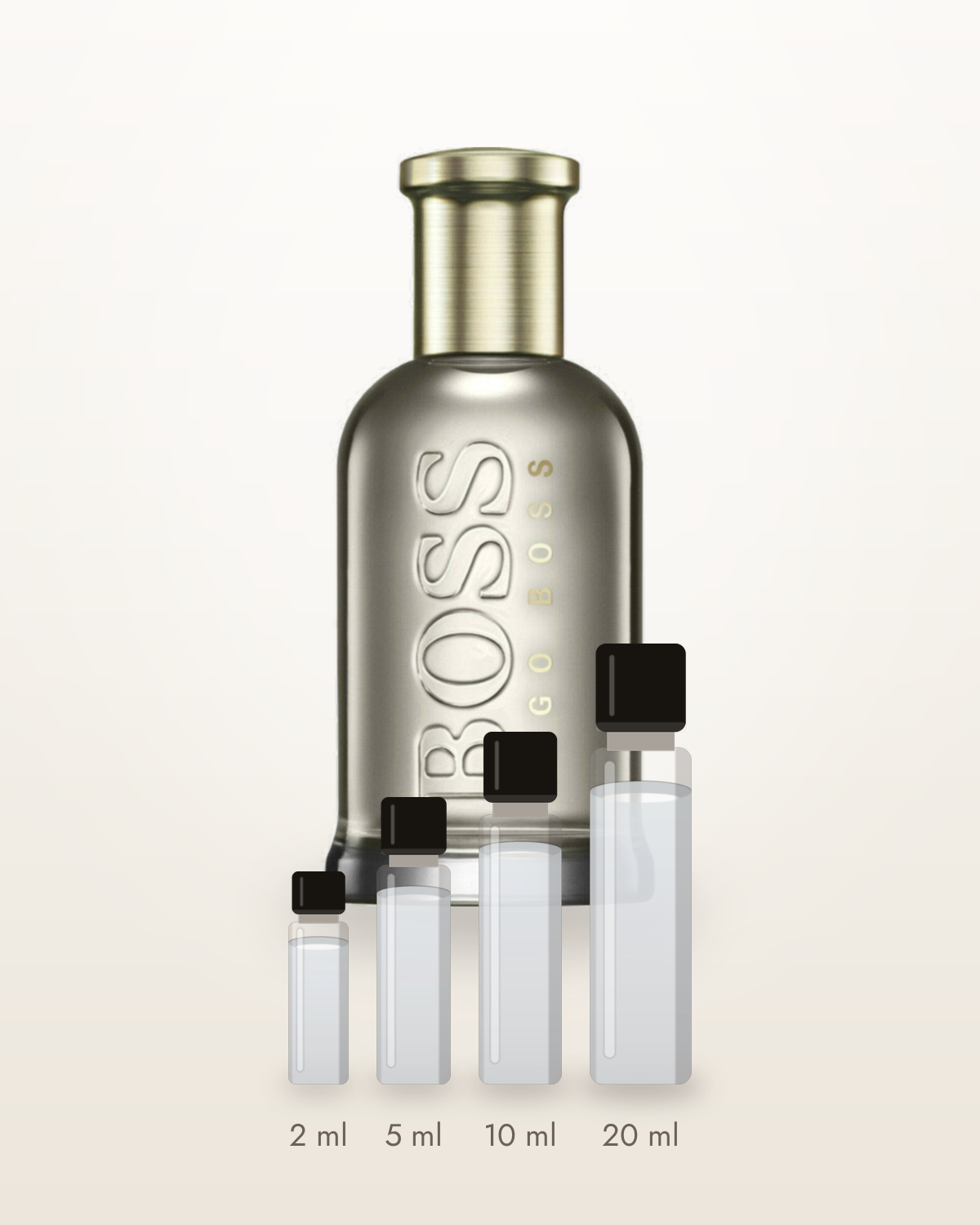 Hugo Boss Boss Bottled EDP – Abfüllungen in 2, 5, 10 und 20 ml vor dem Originalflakon