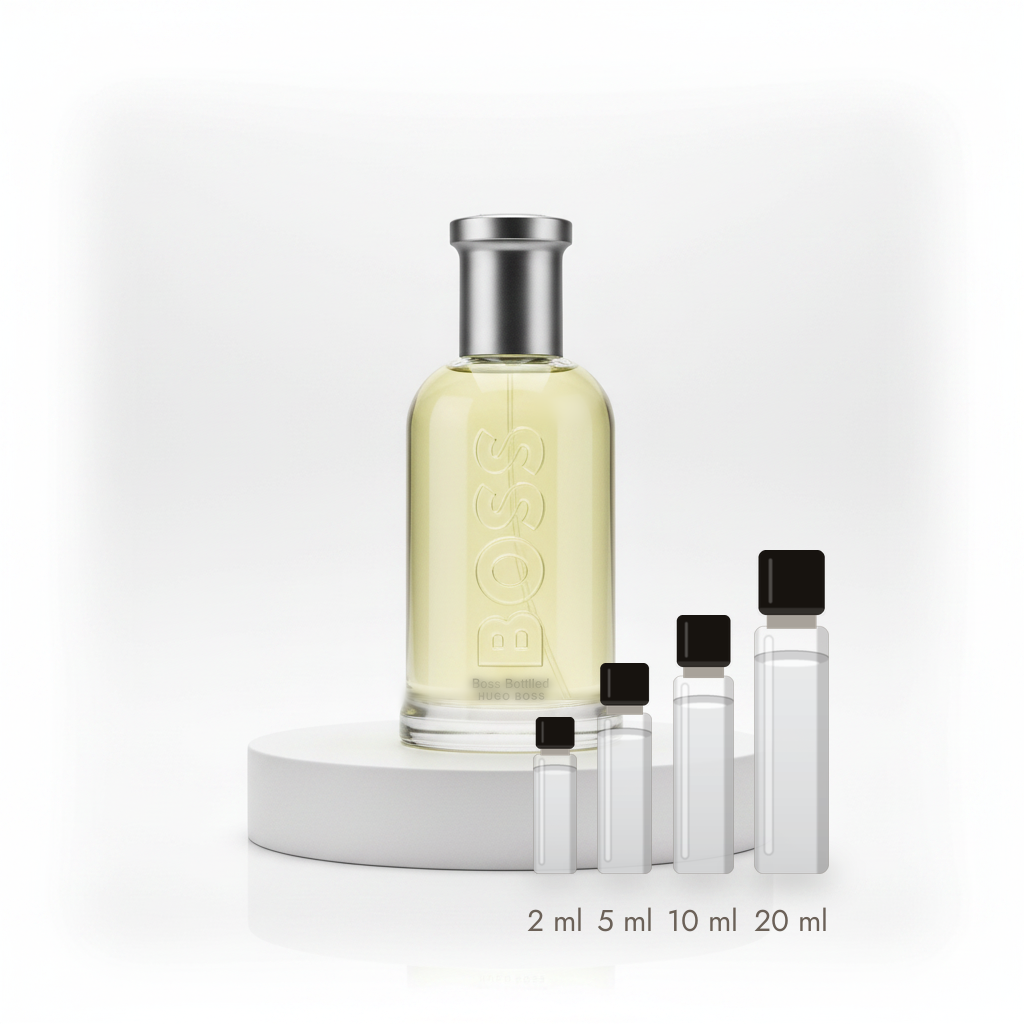 Hugo Boss Boss Bottled – Abfüllungen in 2, 5, 10 und 20 ml vor dem Flakon