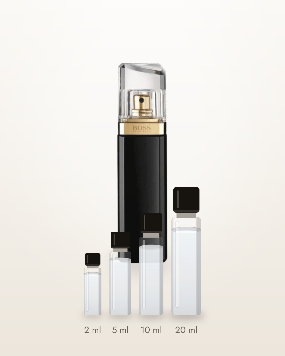 Hugo Boss Nuit Pour Femme – Abfüllungen in 2, 5, 10 und 20 ml vor dem Flakon