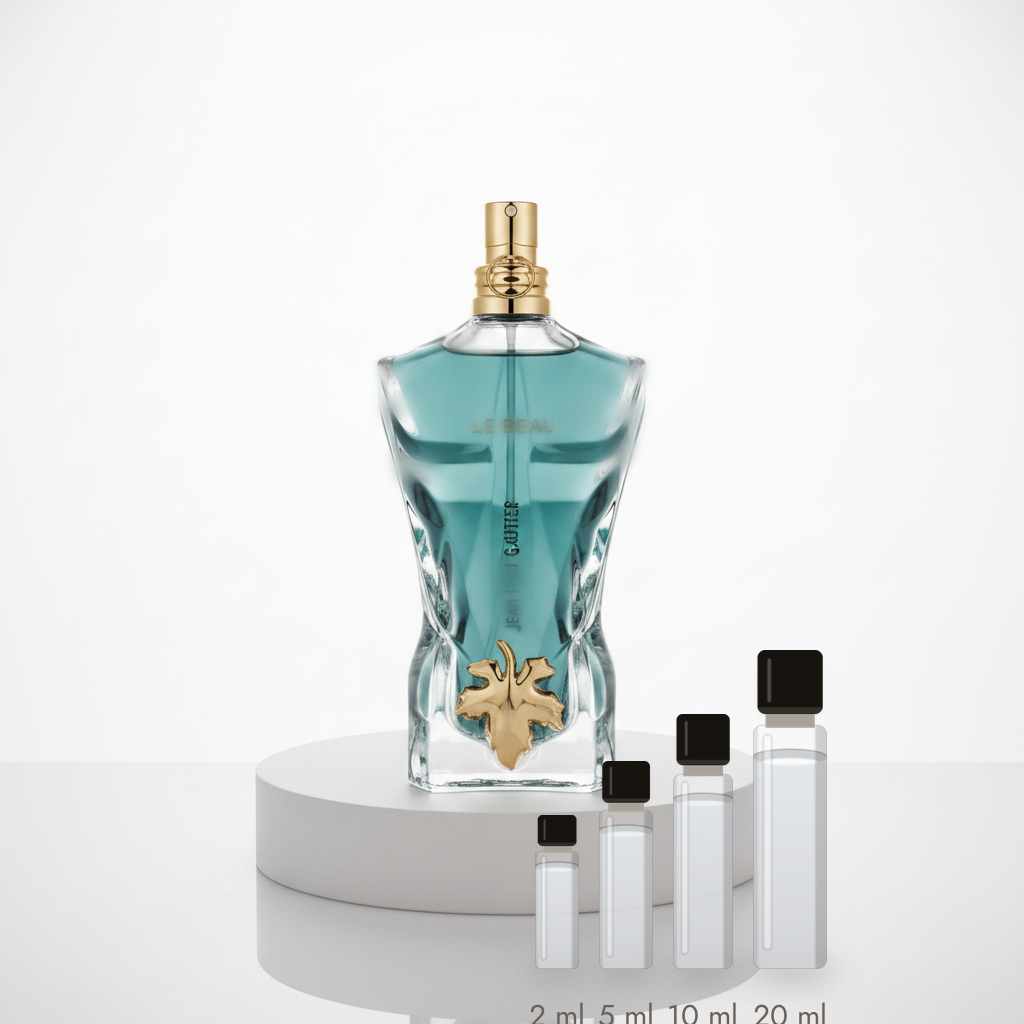 Jean Paul Gaultier Le Beau – Abfüllungen in 2, 5, 10 und 20 ml vor dem Flakon
