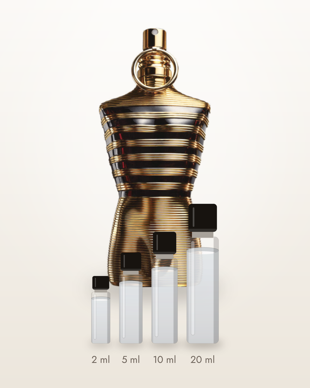 Jean Paul Gaultier Le Mâle Elixir – Abfüllungen in 2, 5, 10 und 20 ml vor dem Flakon