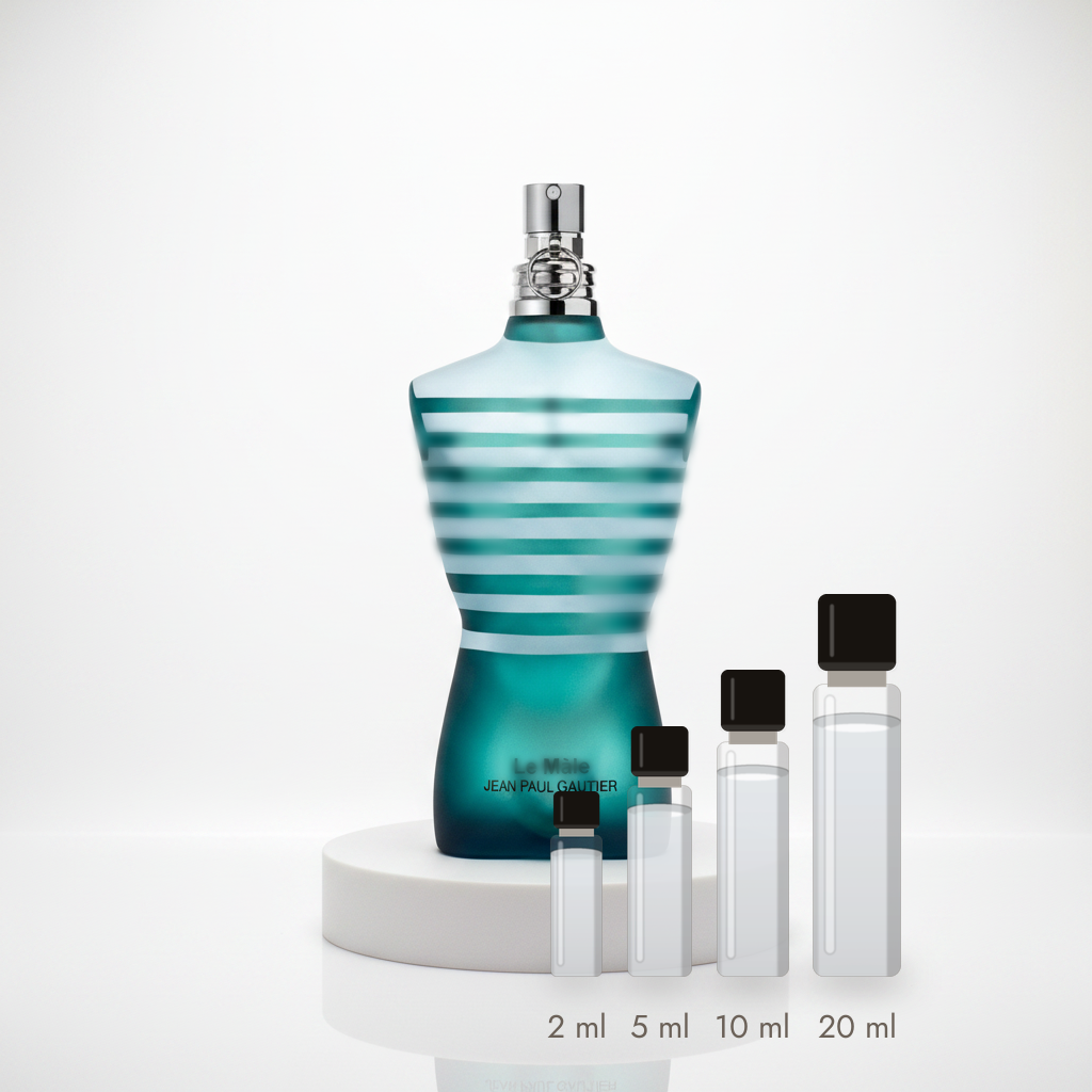 Jean Paul Gaultier Le Mâle – Abfüllungen in 2, 5, 10 und 20 ml vor dem Flakon