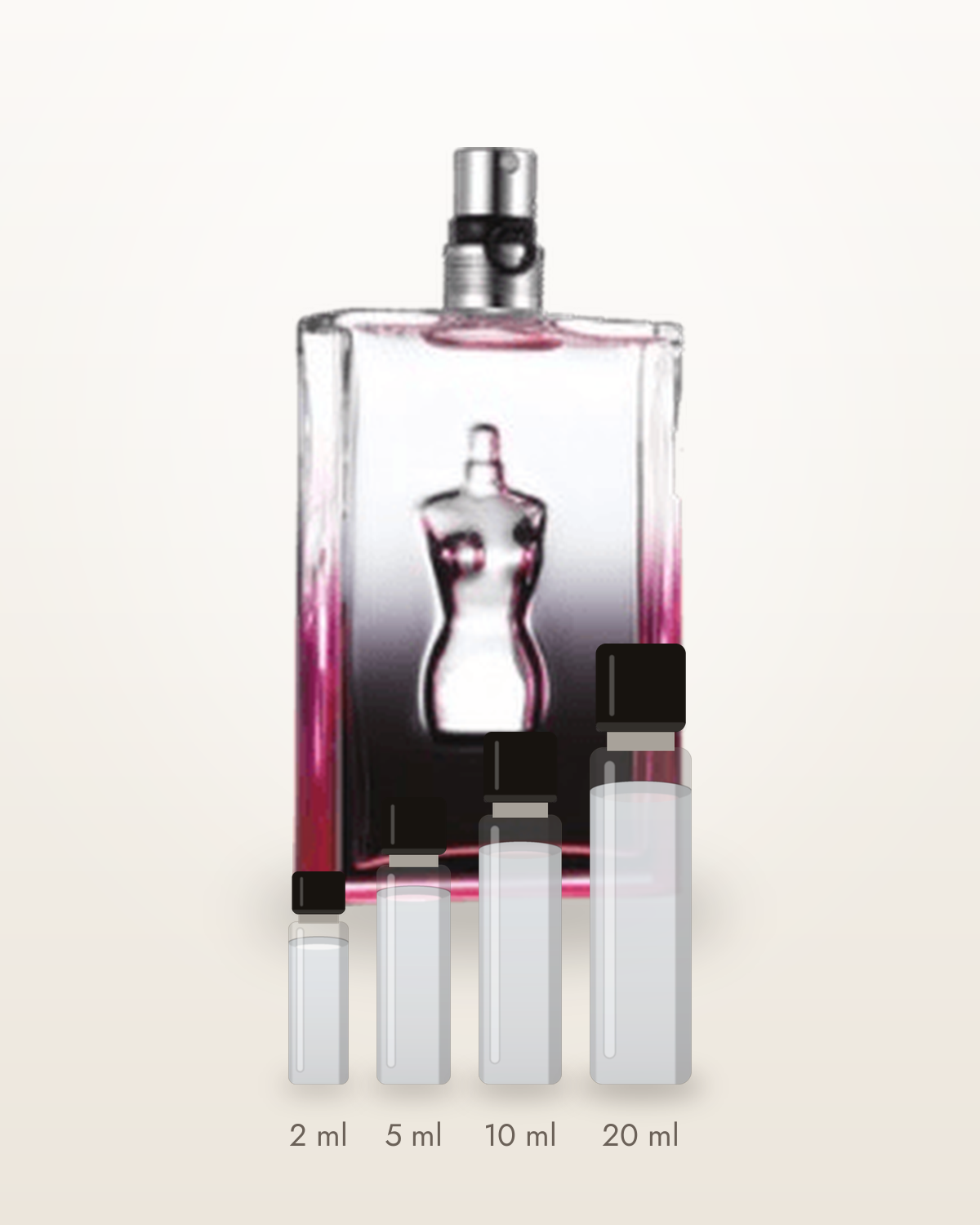 Jean Paul Gaultier Ma Dame – Abfüllungen in 2, 5, 10 und 20 ml vor dem Flakon